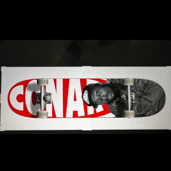 conart x ol dirty bastard sk8 deck new complete set size 8.5